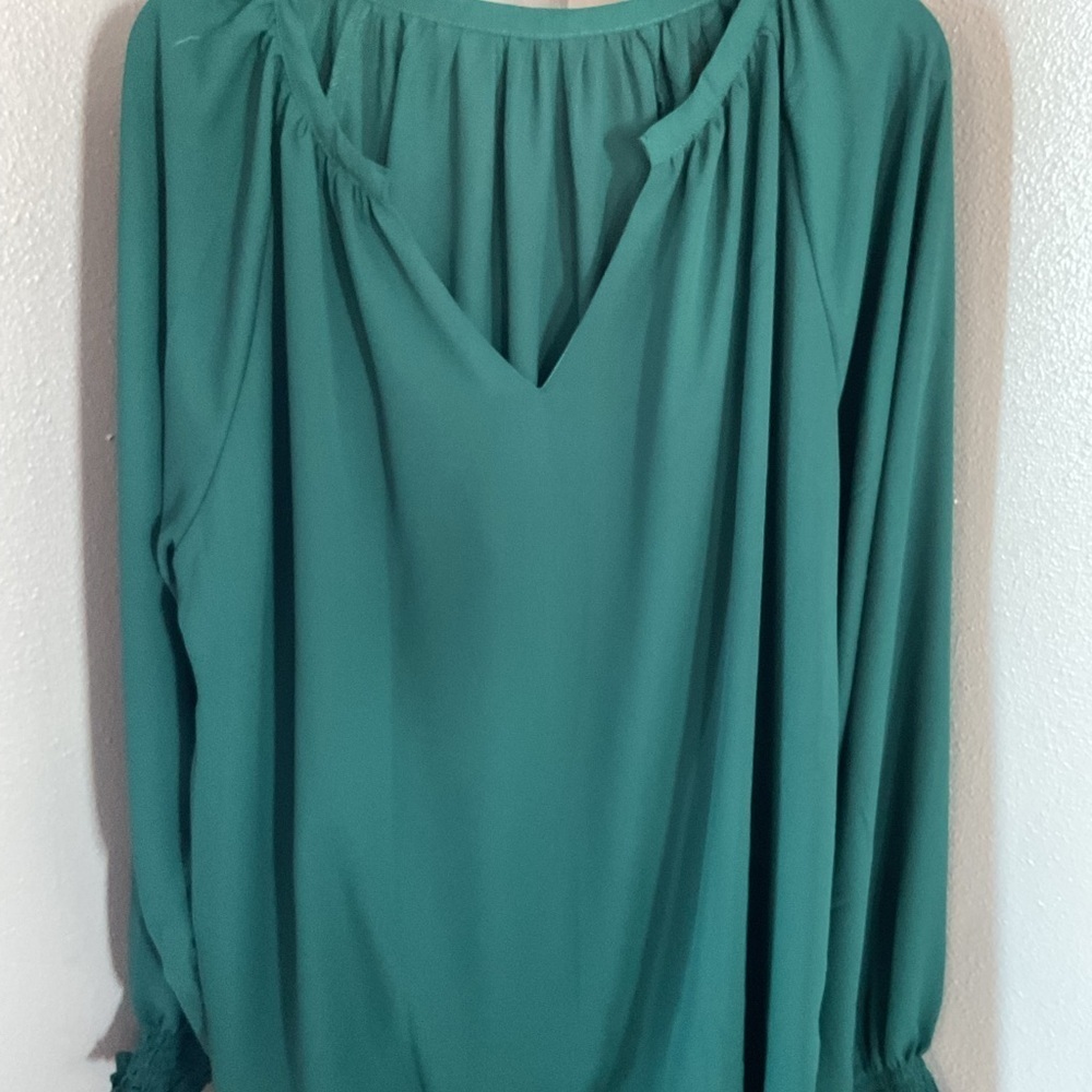 Elegant Green Women's Blouse size 2xl